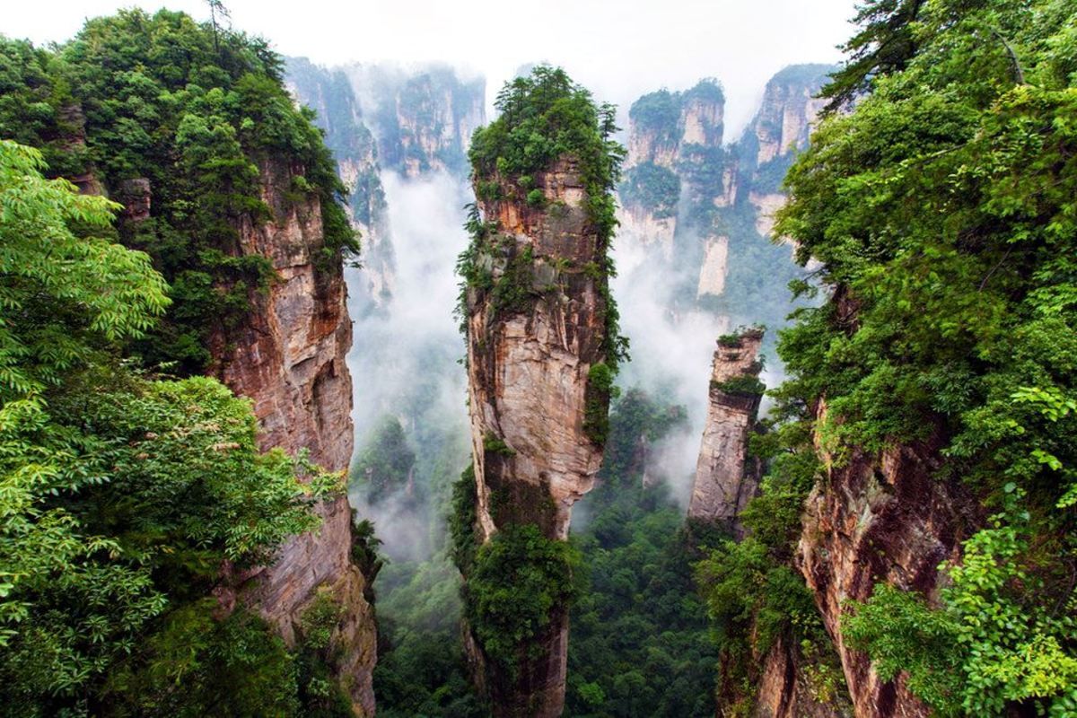Летающие горы Пандоры в Китае