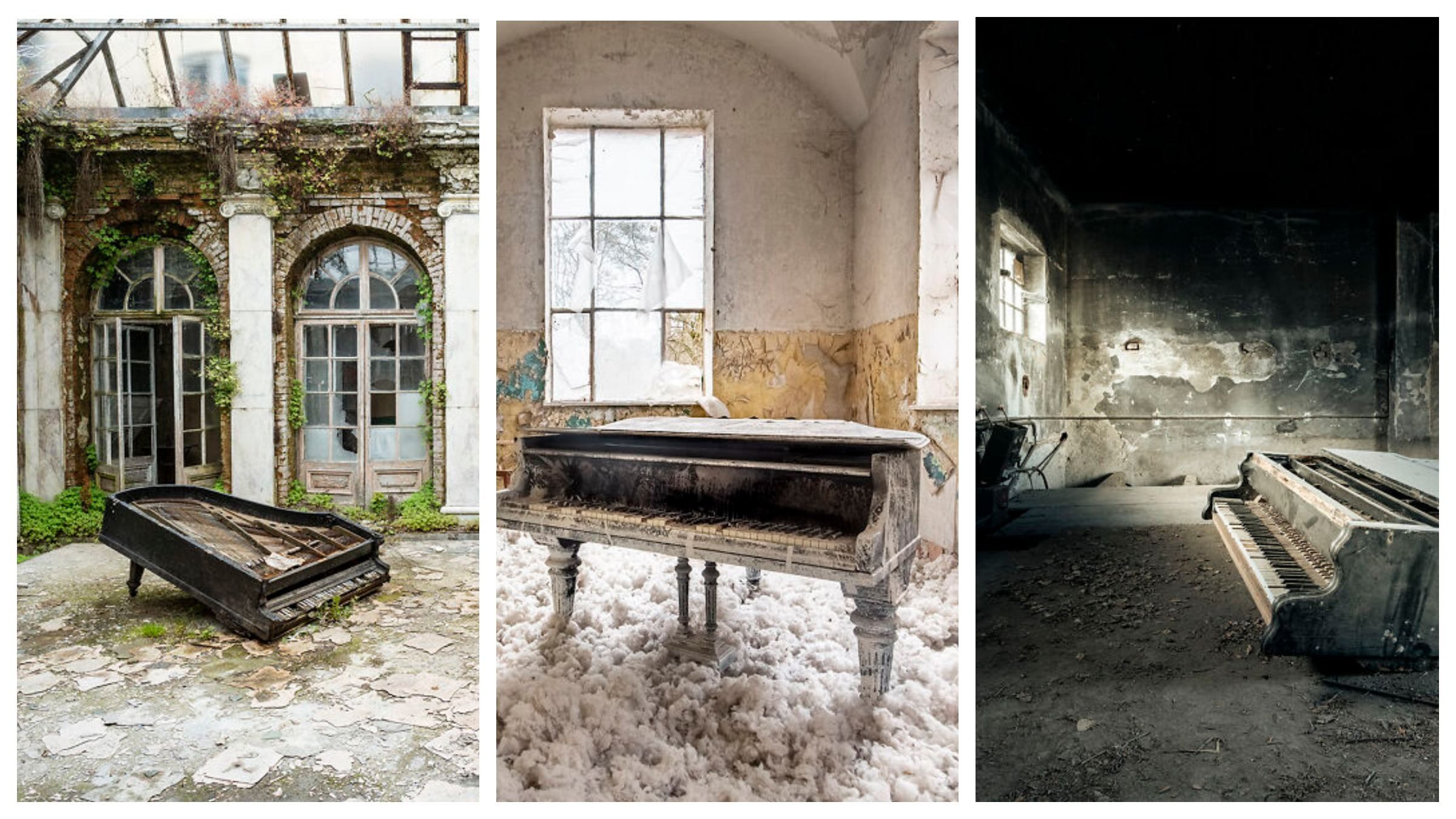 Фотограф і піаніст 10 років шукав у Європі покинуті фортепіано: фото