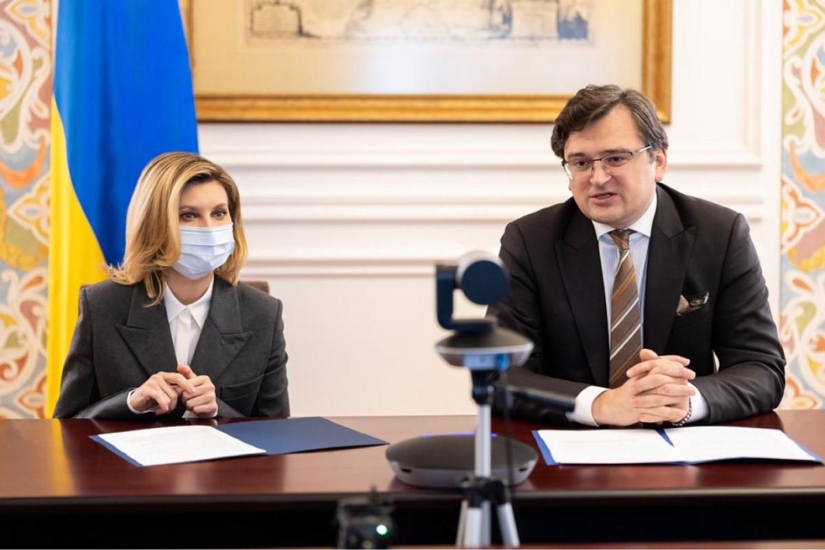 Елена Зеленская и Дмитрий Кулеба Елена Зеленская и Дмитрий Кулеба