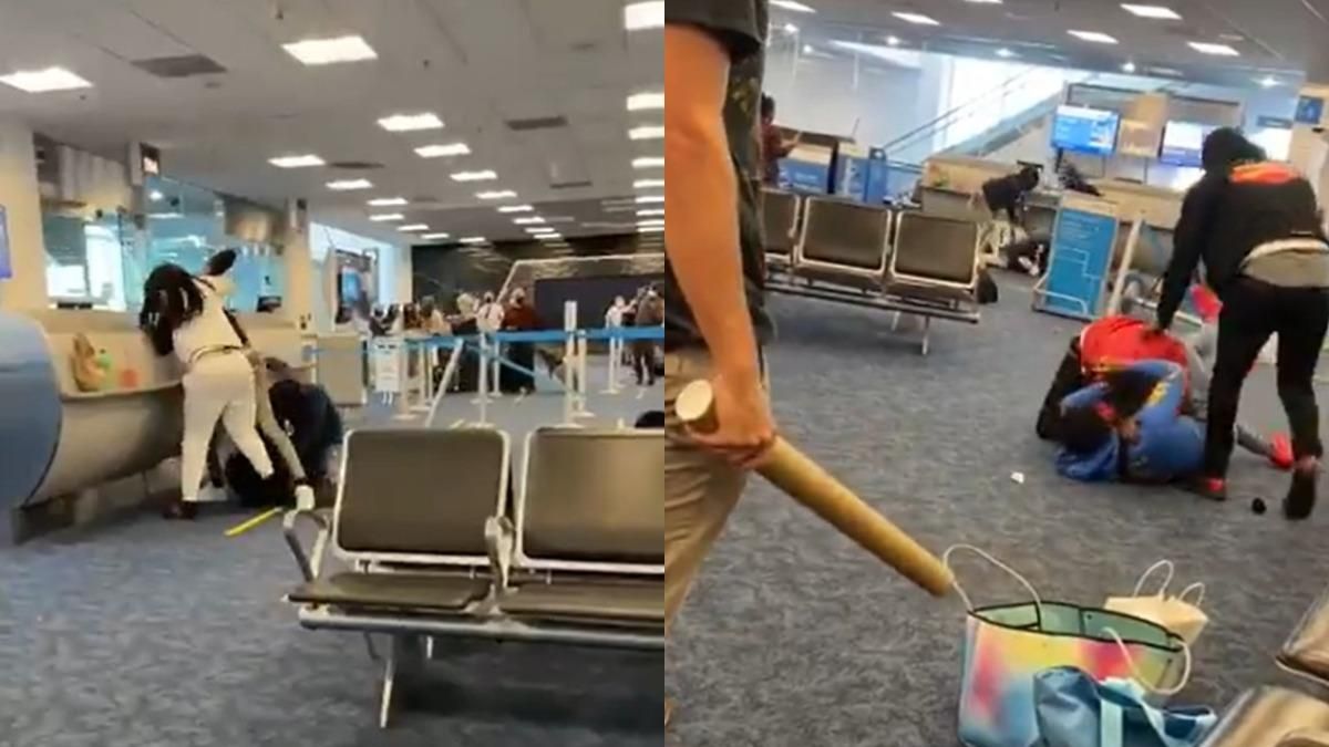 В Чикаго пассажиры самолета устроили массовую драку: видео В Чикаго пассажиры самолета устроили массовую драку: видео