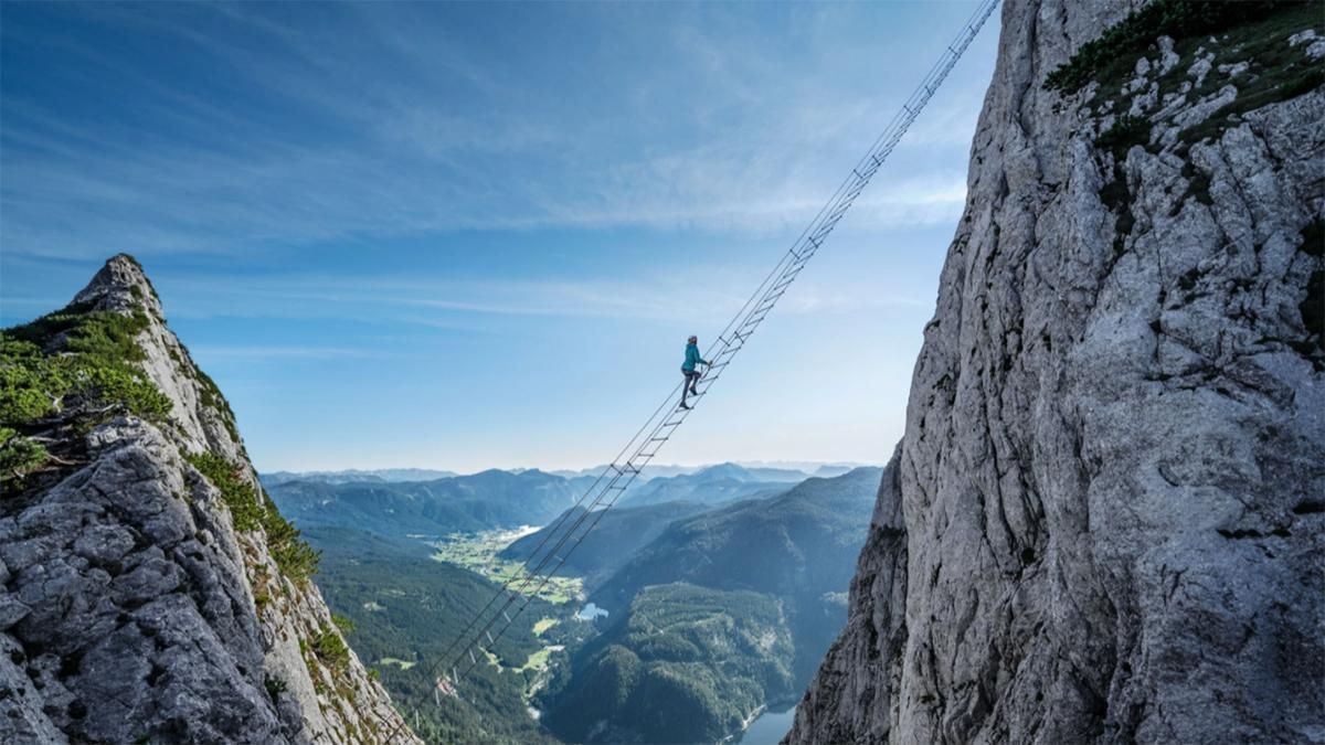 Лестница в небо: как выглядит живописный путь в австрийских Альпах