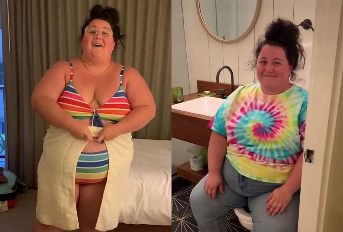 Тіктокерка висміяла готель, що не розрахований на пишнотілих туристів Тіктокерка висміяла готель, що не розрахований на пишнотілих туристів