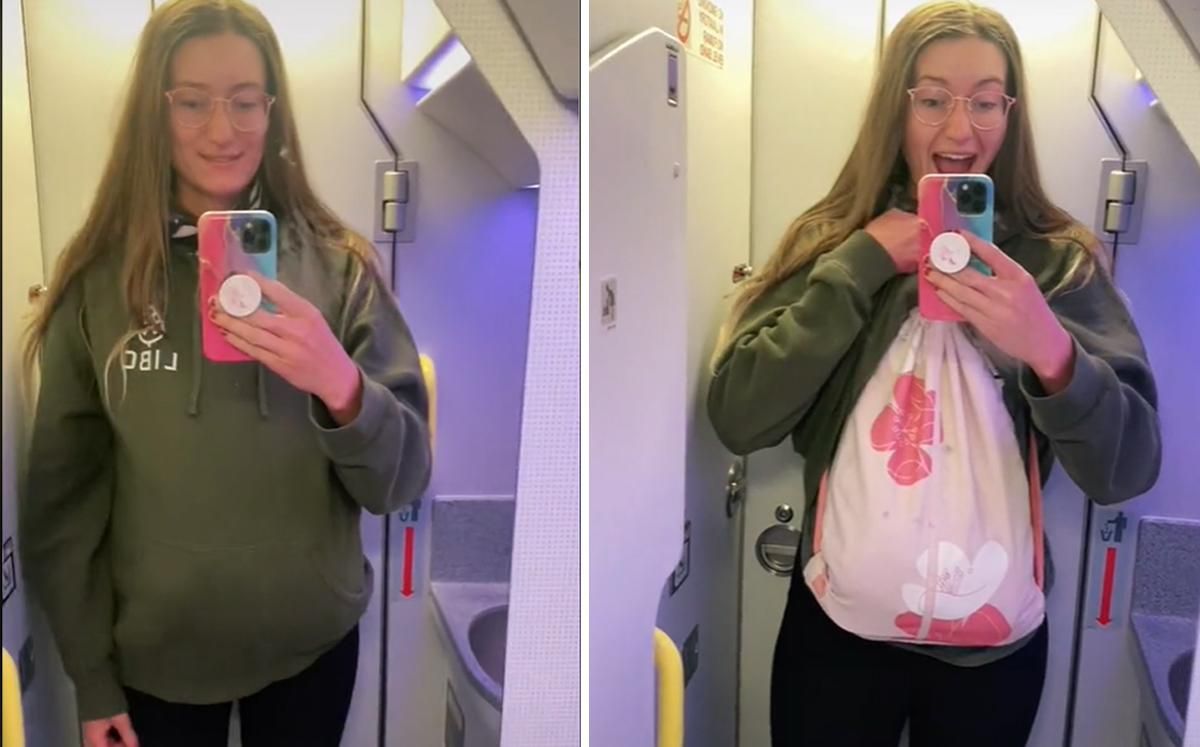 Тіктокерка показала, як пронести вдвічі більше ручної поклажі: відео Тіктокерка показала, як пронести вдвічі більше ручної поклажі: відео