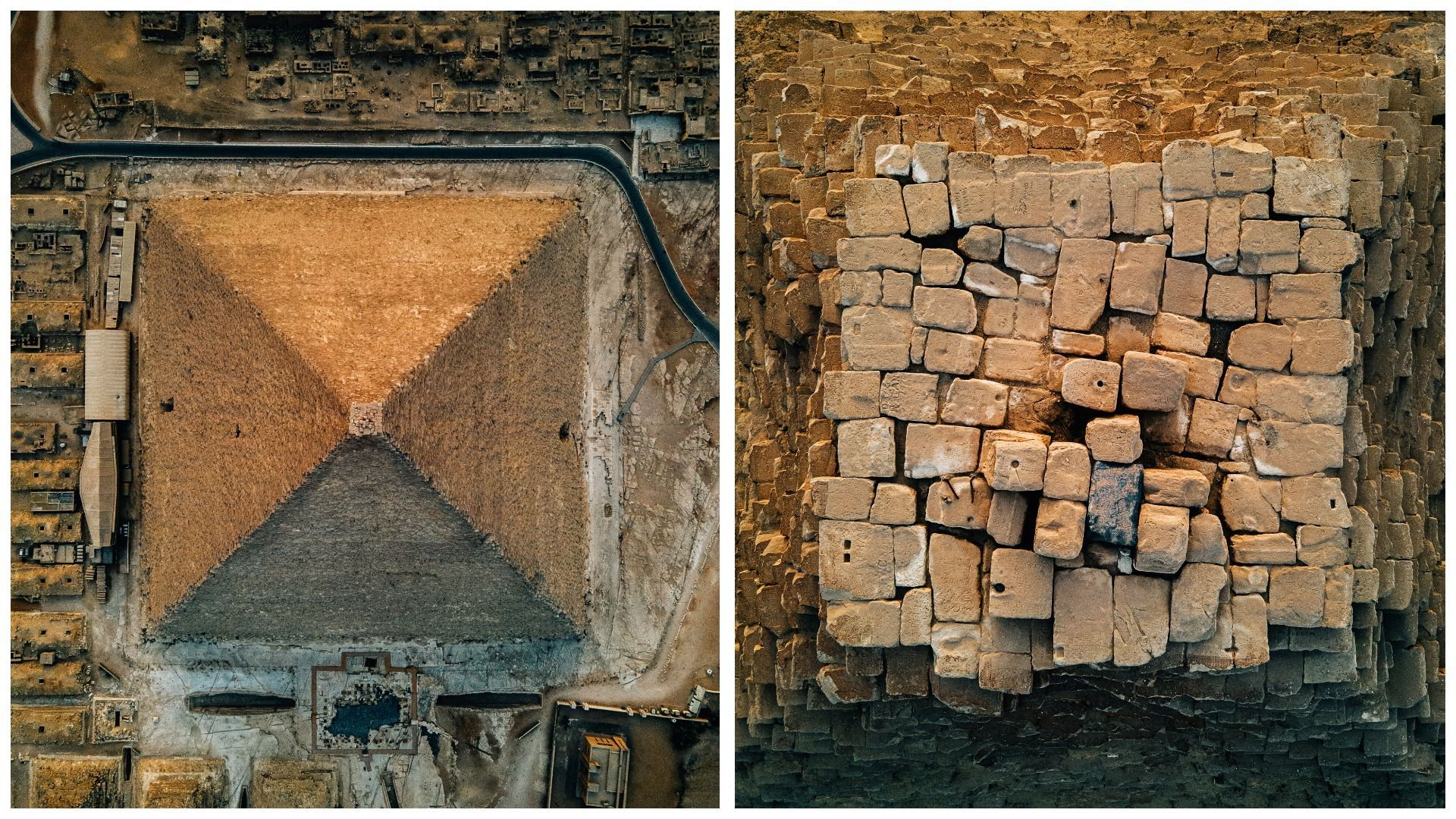 Український фотограф зняв піраміду Хеопса у незвичній перспективі