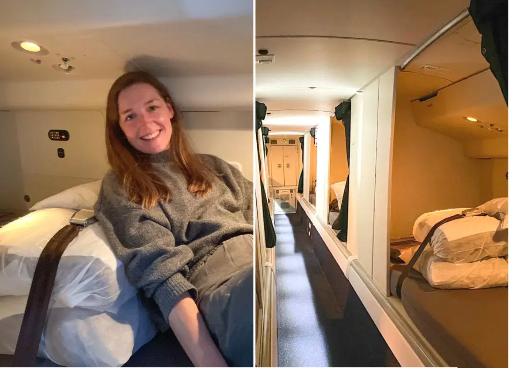 Где спят бортпроводники - как выглядит тайная комната на самолете Где спят бортпроводники - как выглядит тайная комната на самолете