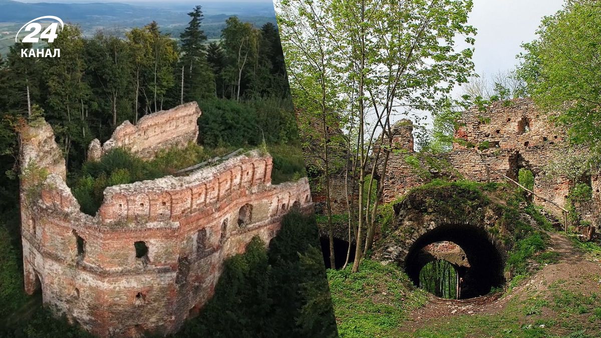Добромильський замок ховається серед букового лісу Добромильський замок ховається серед букового лісу