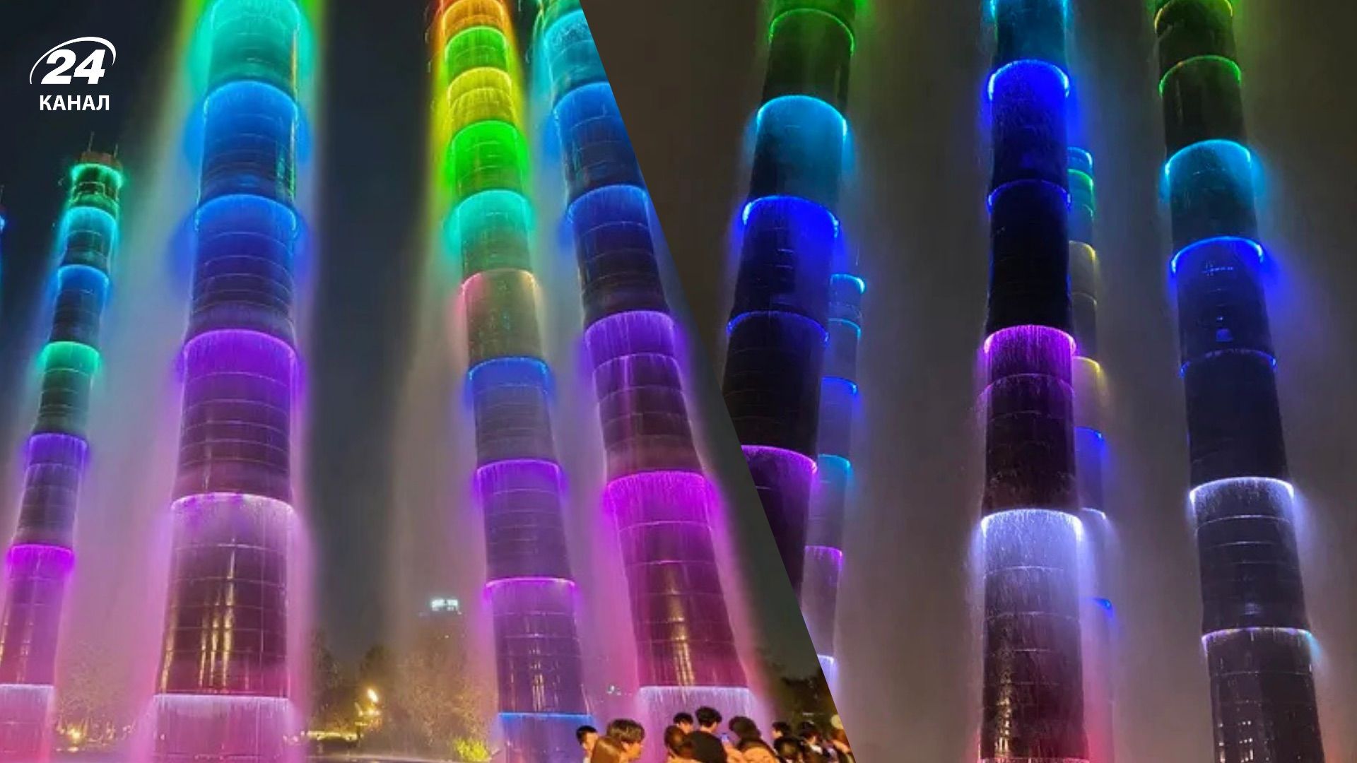 Бамбуковий фонтан у Китаї