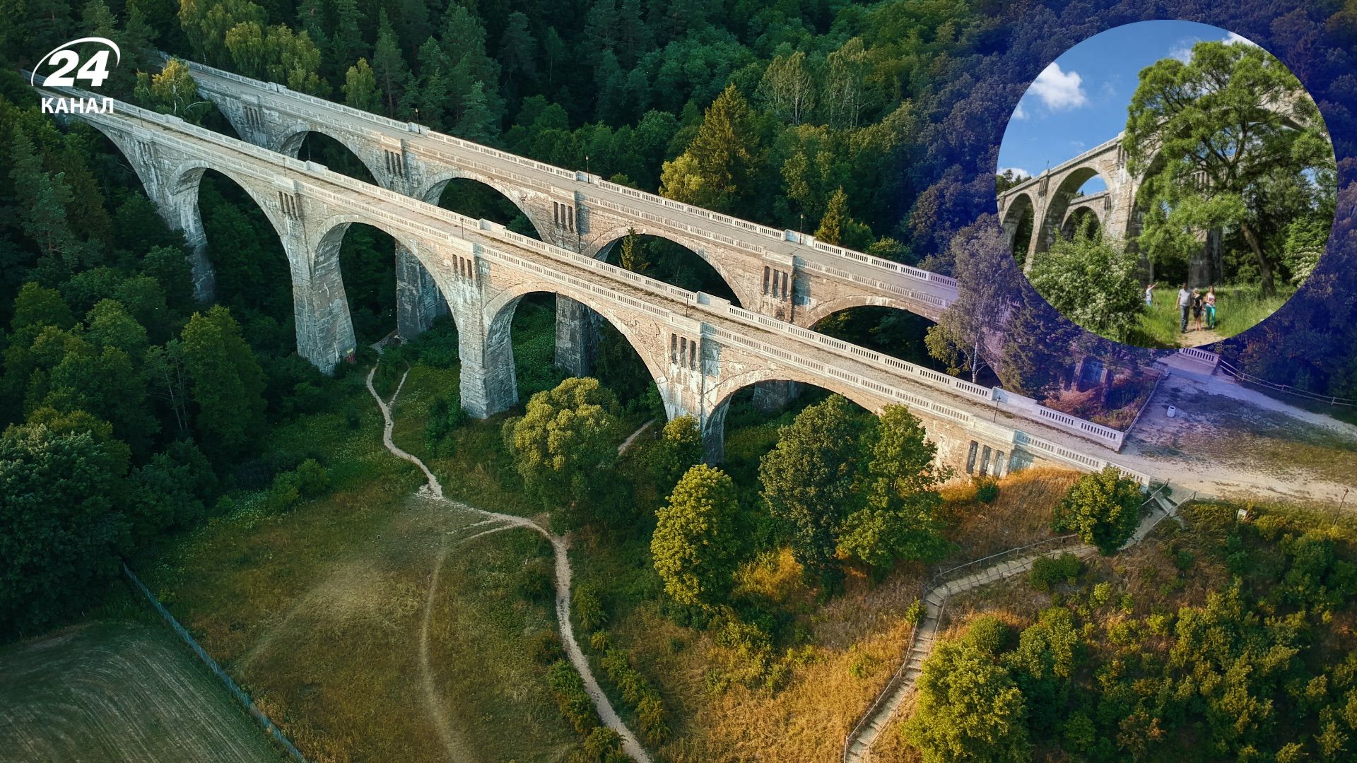 Мости у селі Станчики у Польщі 