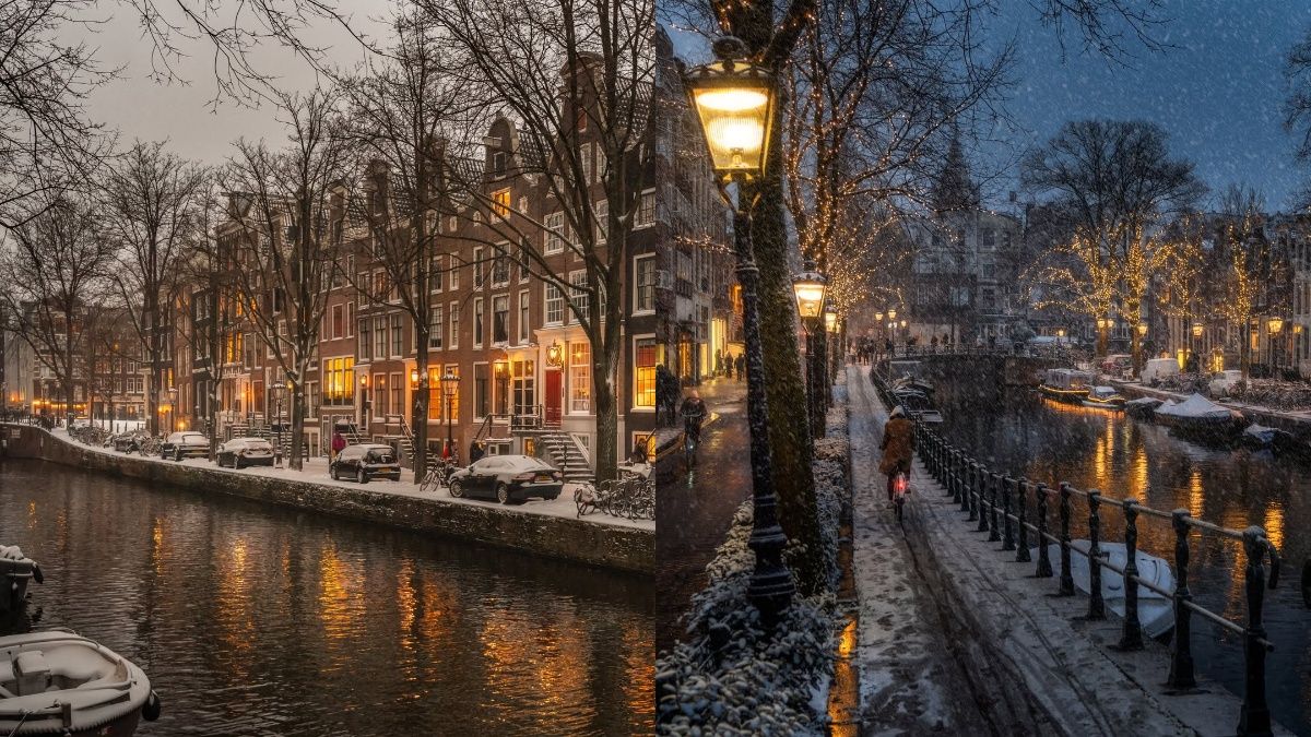 Астердам зимой выглядит по-особенному зимой